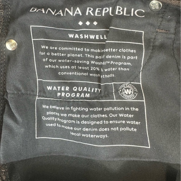 Banana Republic Factory Chocolate Brown High Rise Slim Coated Jeans NWOT Sz 28/6 - Picture 11 of 13